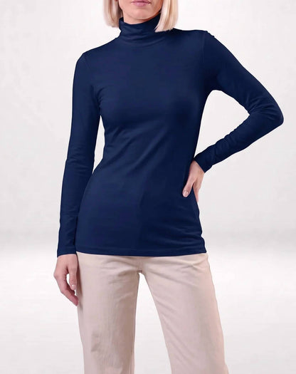 Mock Neck With Sleeves Top