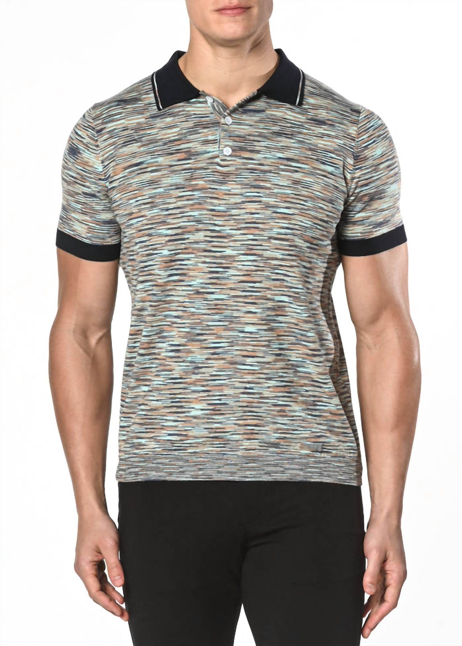 Postmarc - Space-dyed Knit Polo Shirt - Rack Hunt