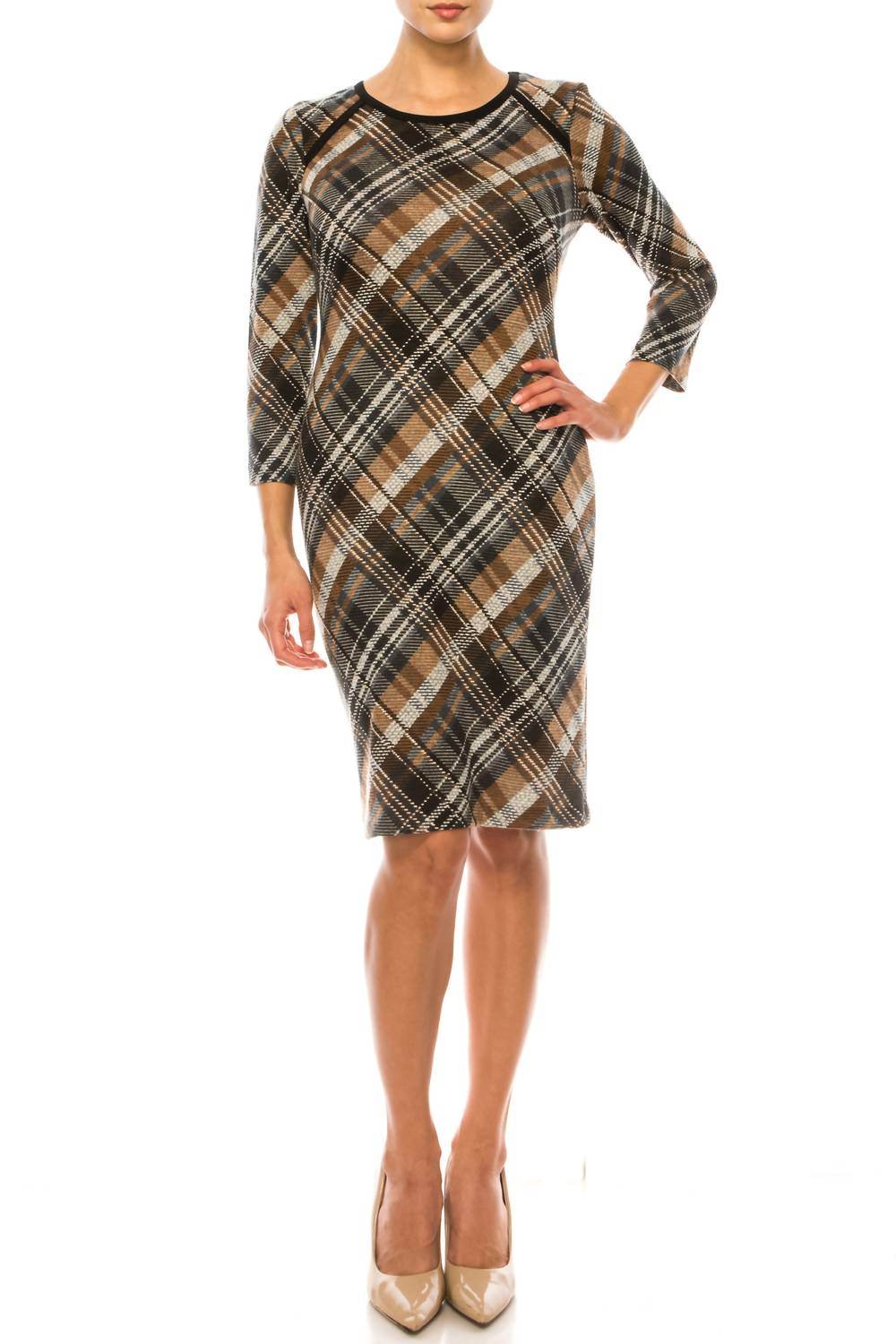 Connected Apparel - Long Sleeve Sheath Dress - Rack Hunt -
