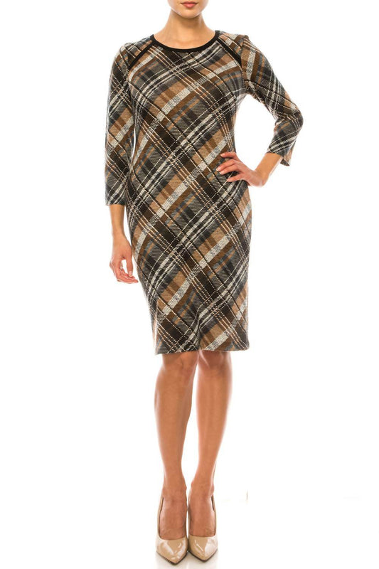Connected Apparel - Long Sleeve Sheath Dress - Rack Hunt -