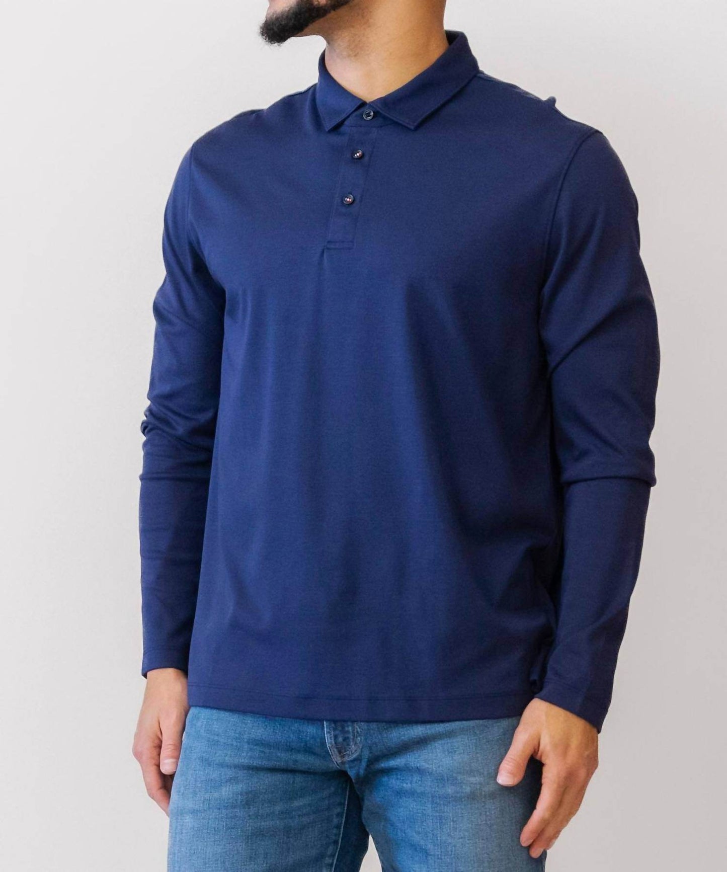 UNTUCKit - Damashino Wrinkle Free Long Sleeve Polo - Rack Hunt -