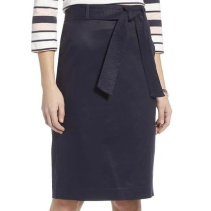 Twill Pencil Skirt