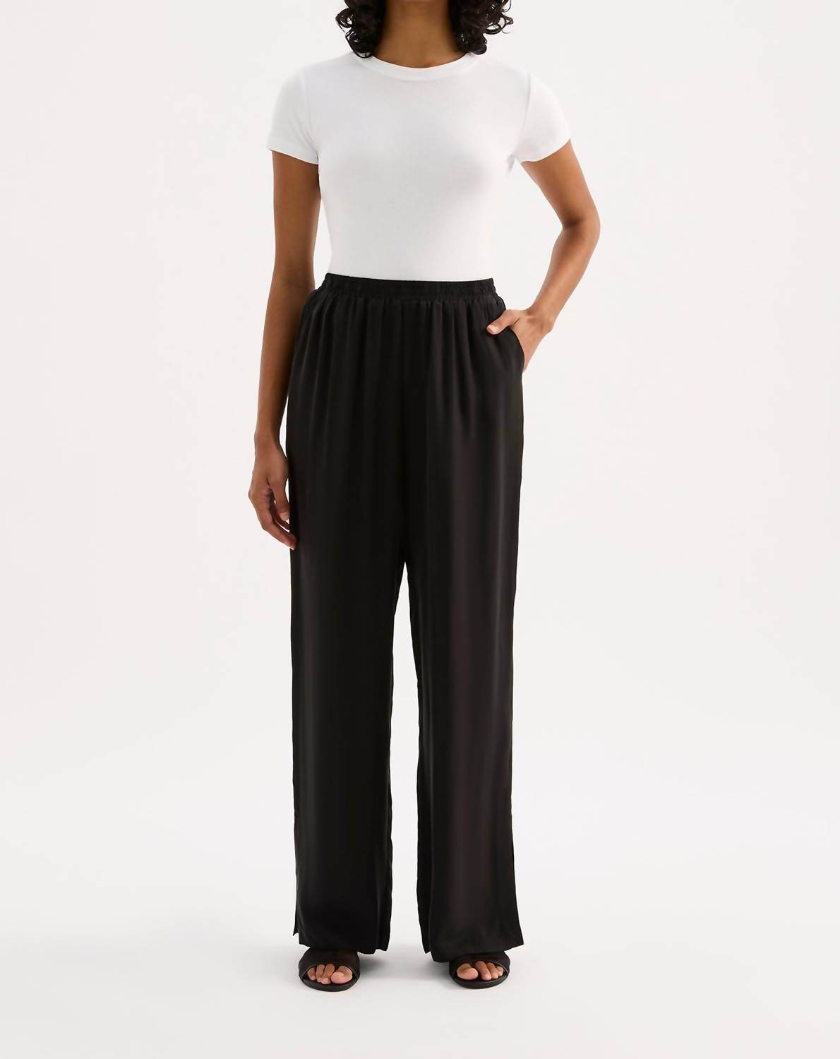 Nude Lucy - Dara Cupro Wide Leg Pant - Rack Hunt