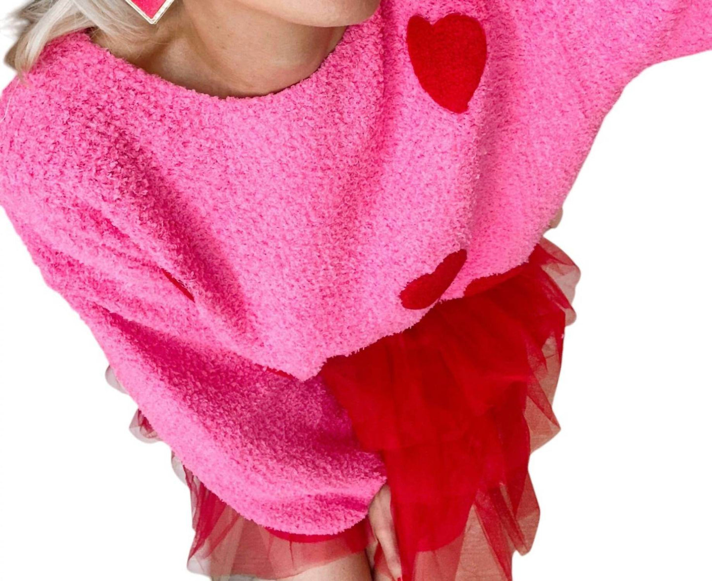 Bohemian Gemme - Women's Satin Heart Earrings - Rack Hunt -