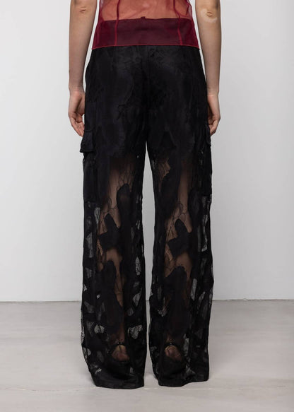 Lace Cargo Trousers
