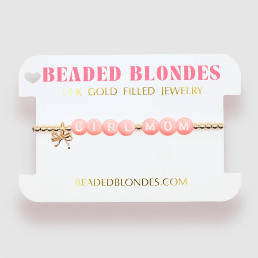 Women's Girl Mom Charm Bracelet