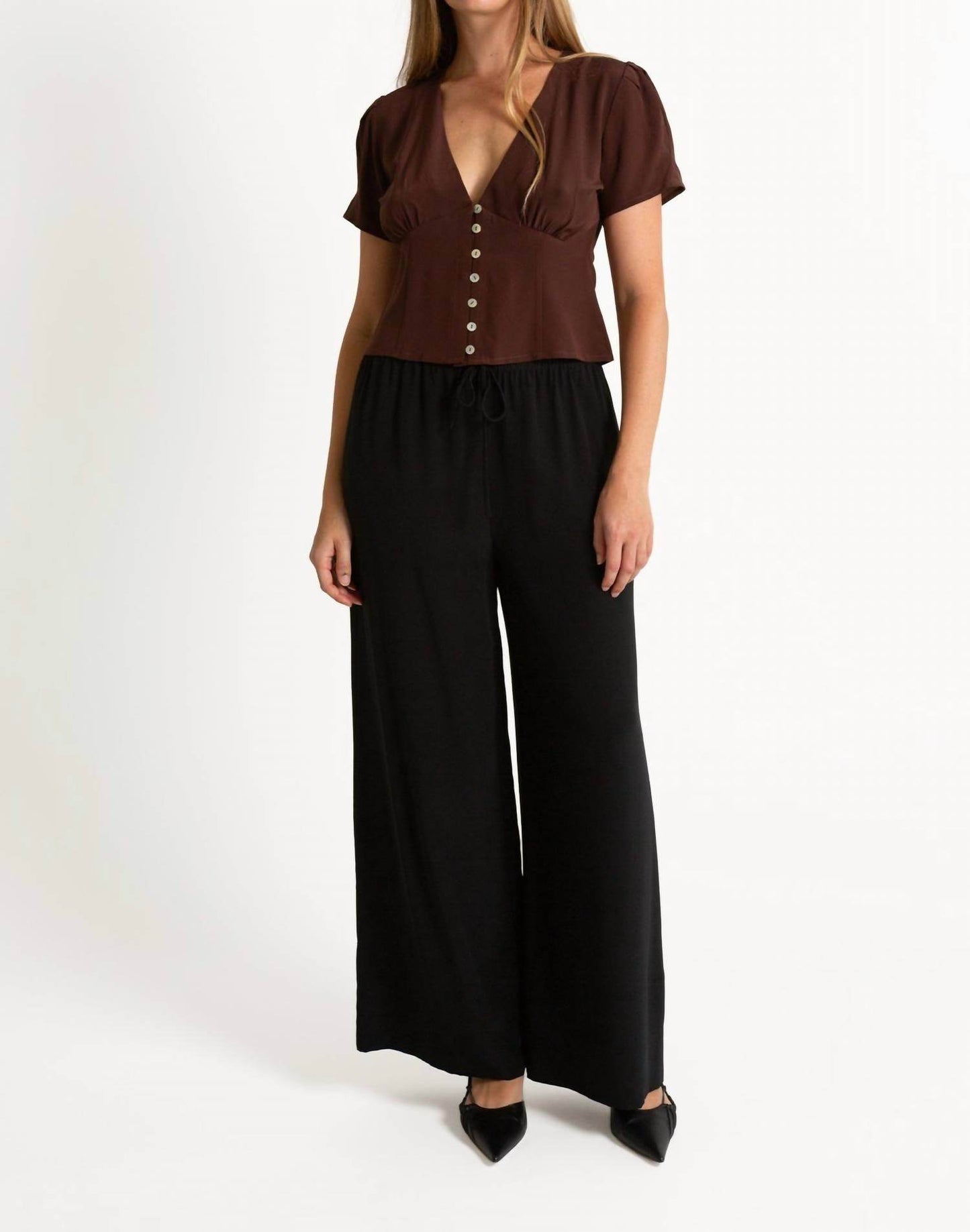 Olga Joan - Cap Sleeve Blouse - Rack Hunt