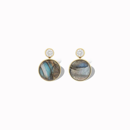 Women's Floating Gem Studs Earrings