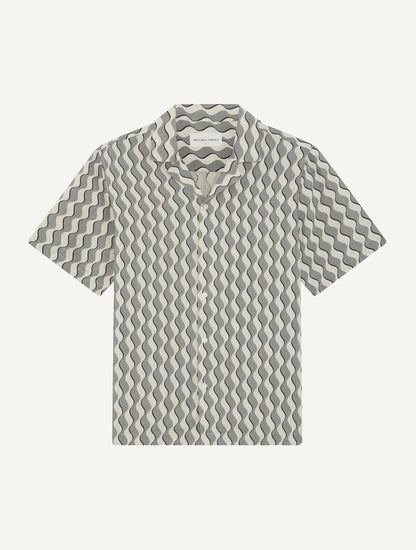 Roberto Listra Print Linen Shirt