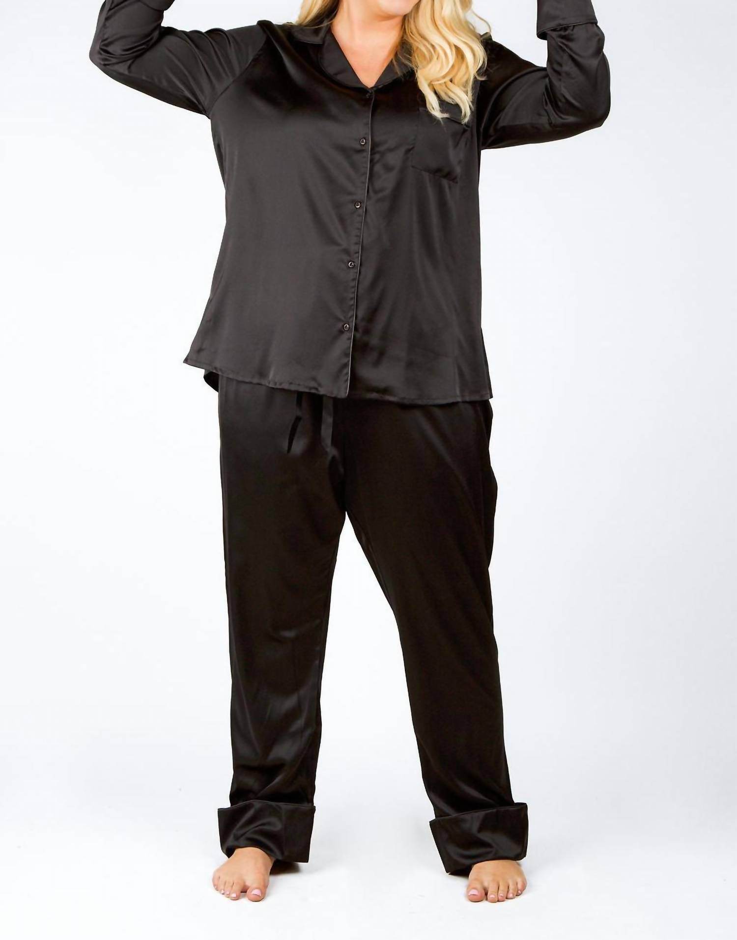 ISAYES - Silk Pajama Set - Plus - Rack Hunt -