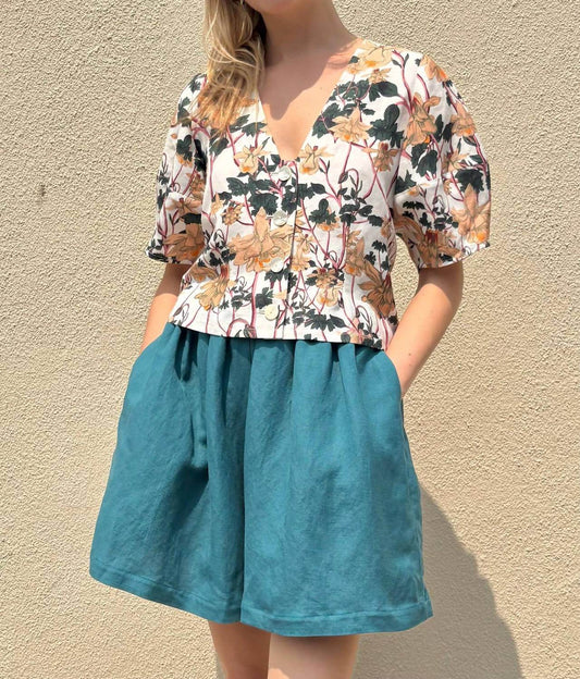 Rose Velvet - Nora Linen Blend Blouse - Rack Hunt