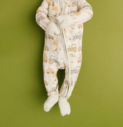 Kid's Tractor Trails Bamboo Sleeper