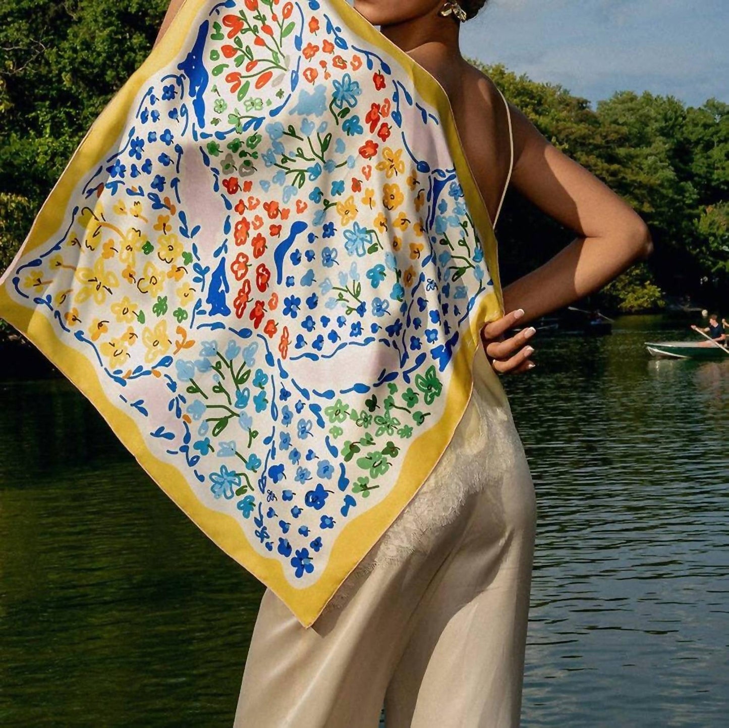 Women's Double Sided Silk Scarf