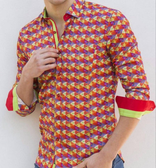 Digital Tri-shapes Shirt