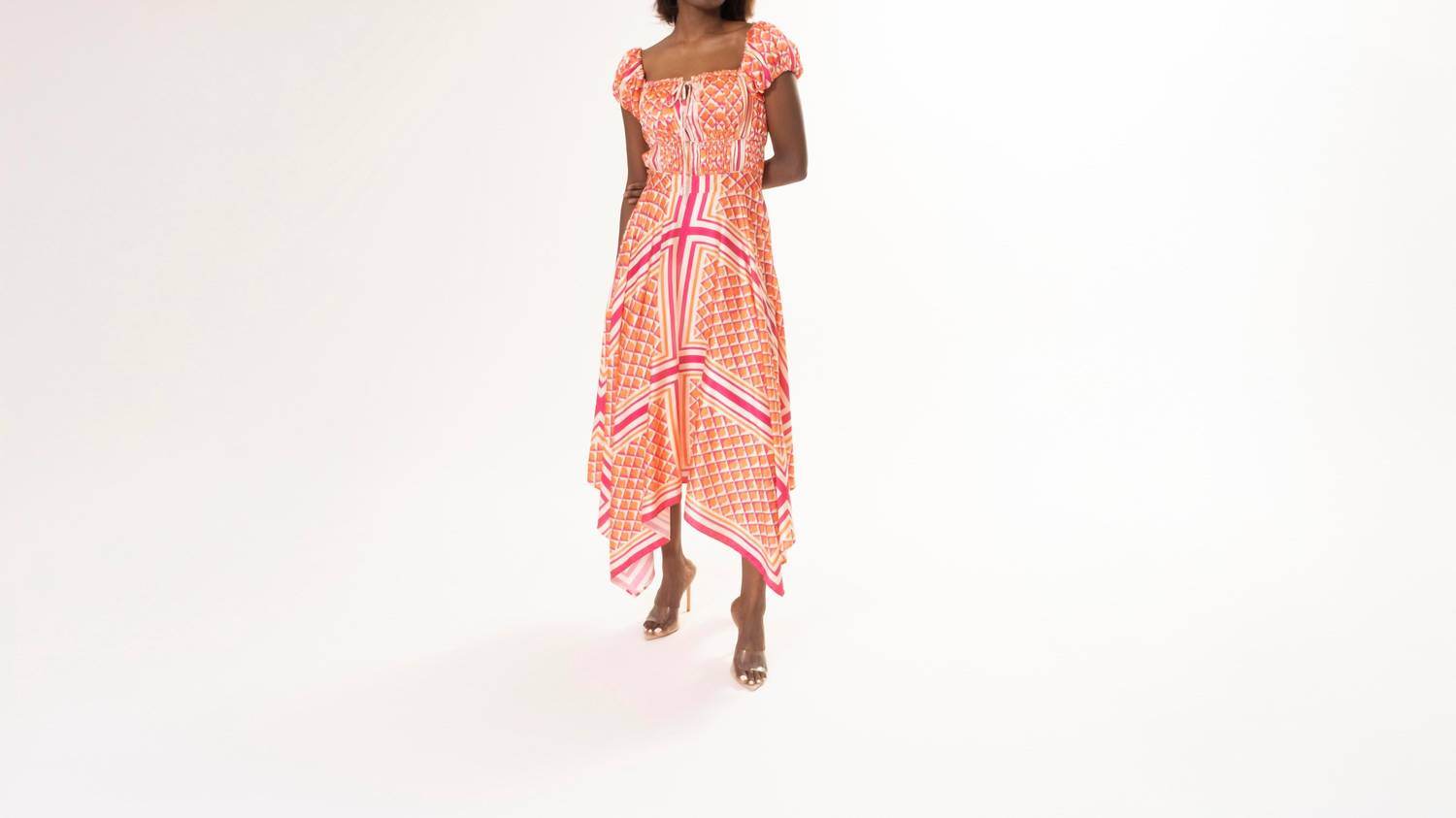 Area Stars - Printed Midi Dress - Rack Hunt
