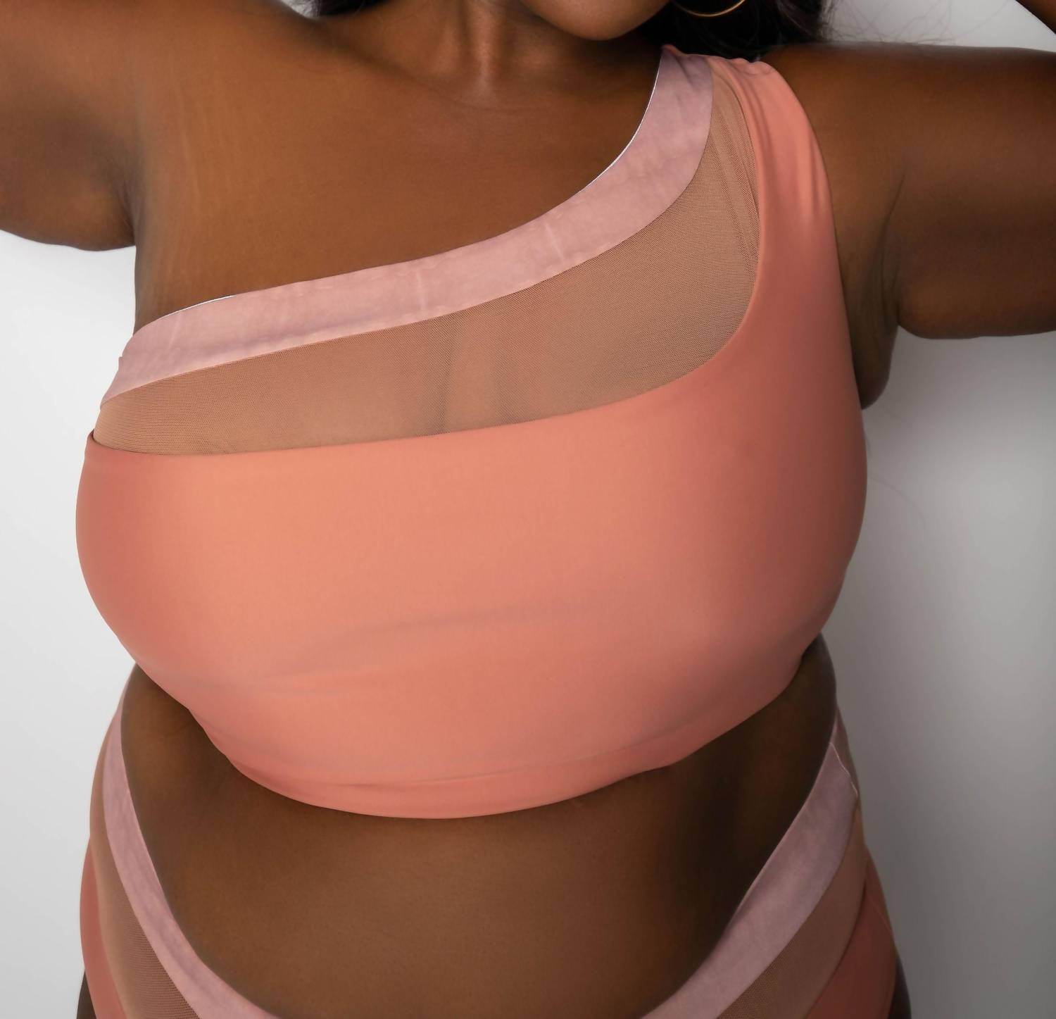 Nomads - Bay One-shoulder Swim Top - Plus - Rack Hunt -