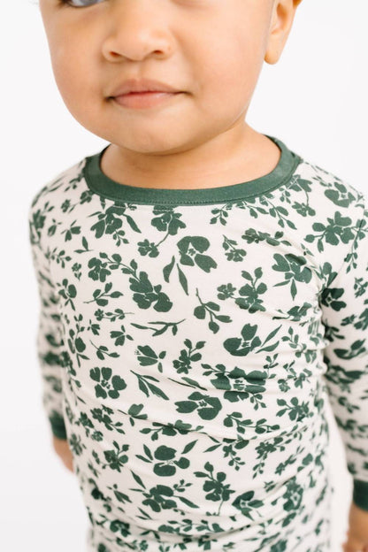 Kid's Earthy Floral Bamboo Set