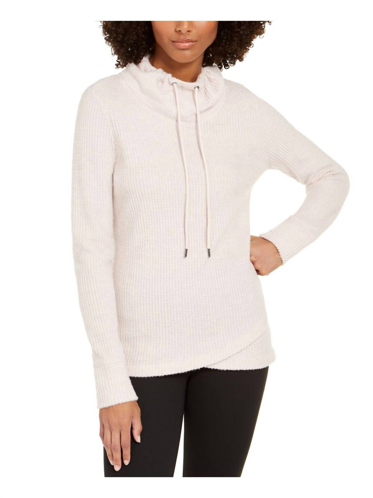 Activewear Cowl Neck Tulip Hem Top