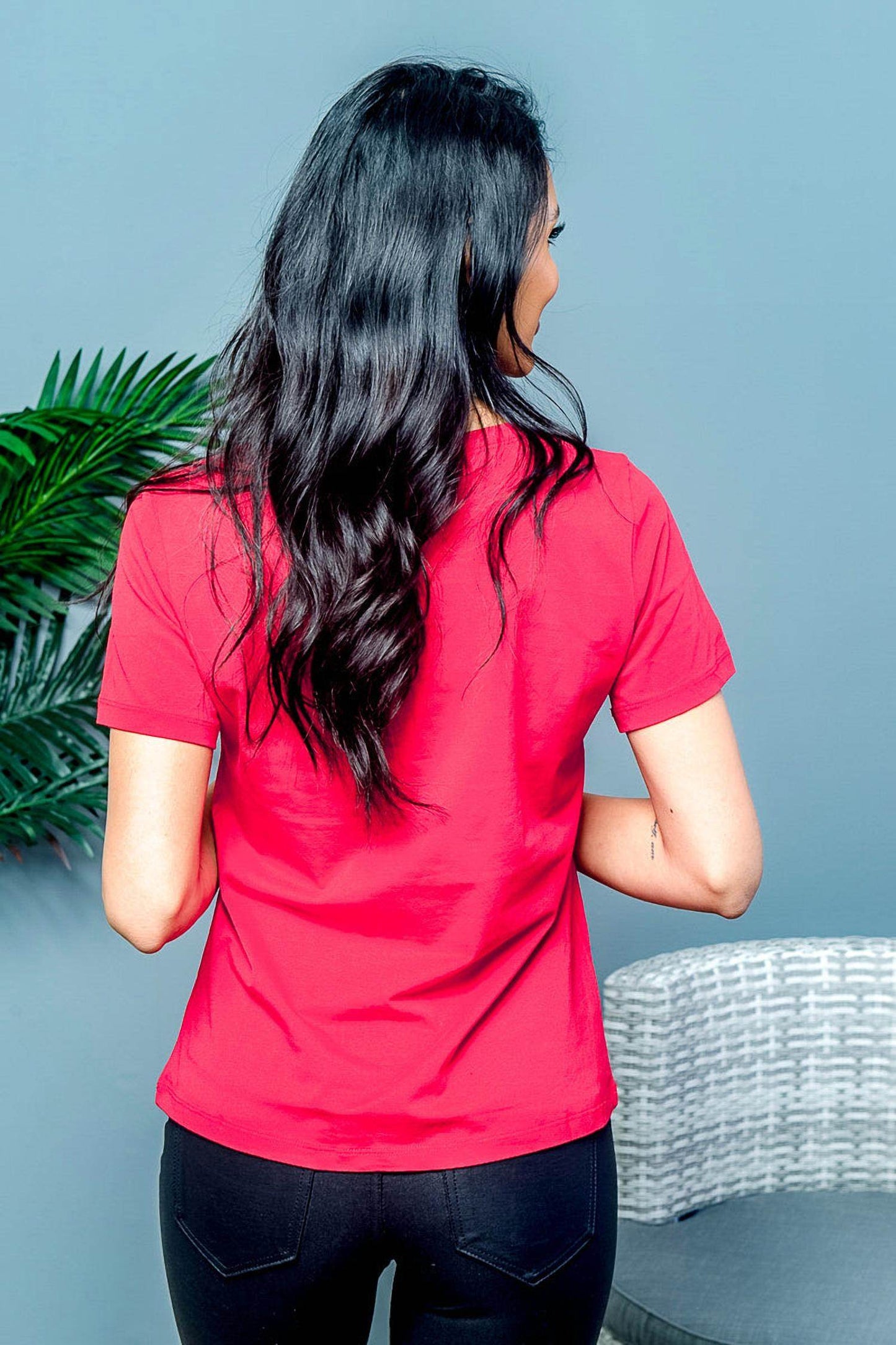 Joy & Co. - Lace And Rivets Short Sleeved Tee - Rack Hunt