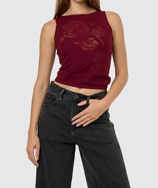 Rosetta Knit Tank Top