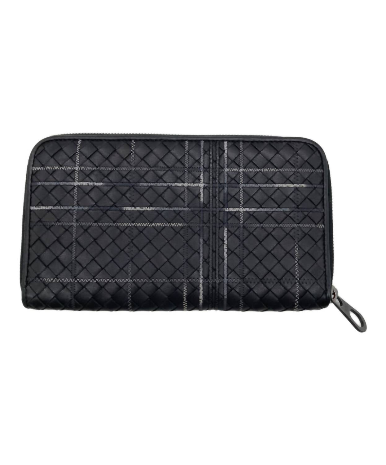 Men's Metropolis Intrecciato Leather Continental Zip Wallet