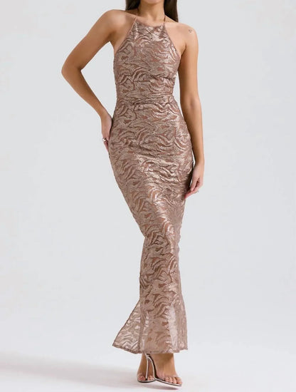 House of CB - Giada Embroidered Sequin Gown - Rack Hunt