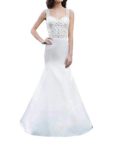 Justin Alexander - Satin Trumpet Dress - Rack Hunt