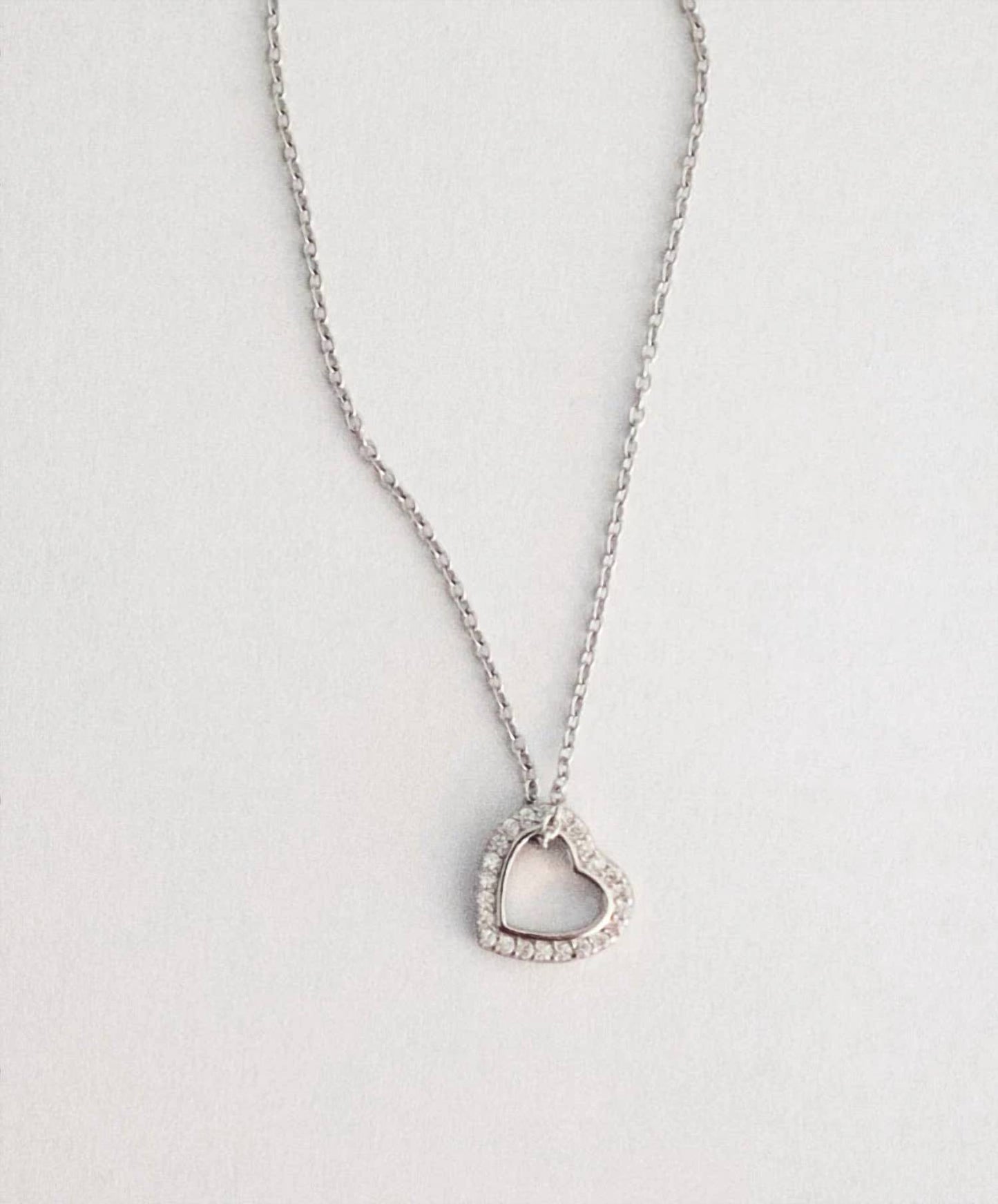Women's Heart Slider Pendant Necklace