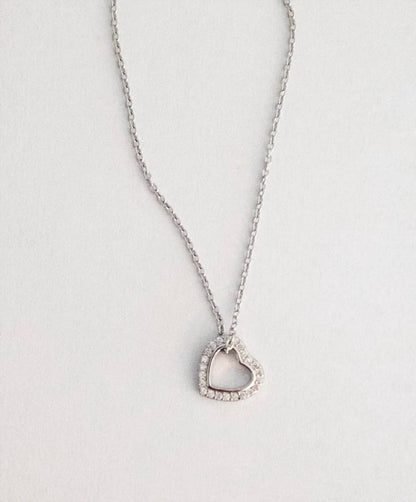 Women's Heart Slider Pendant Necklace