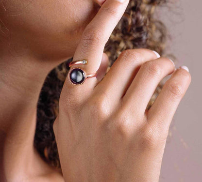 Women's Cosmic Spiral Adjustable Ring