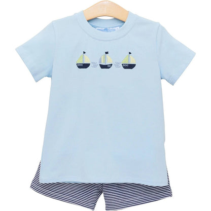 Boys Set Sail Short Set