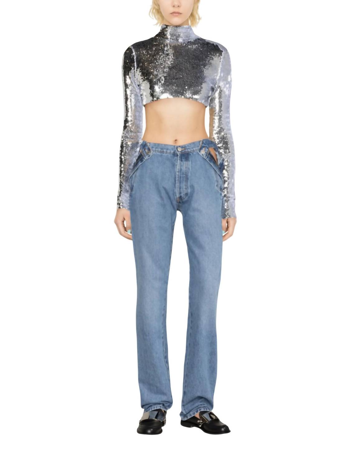 High Rise Straight Leg Jeans