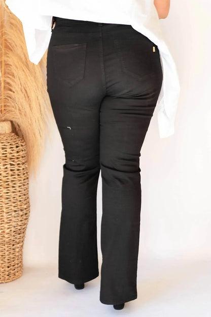 VIBRANT - Amelia Front Slit Jeans - Rack Hunt