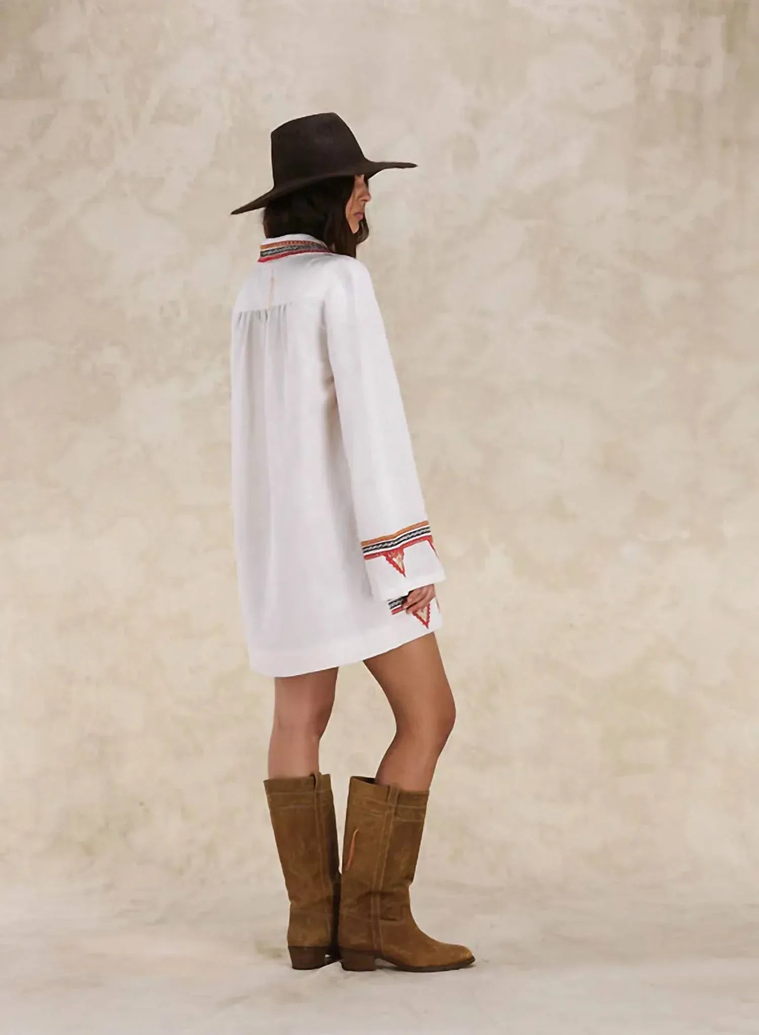 Fortela - Embroidered Short Dress - Rack Hunt