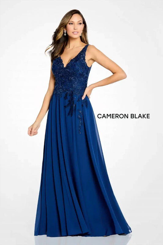 Beaded Lace And Chiffon Gown