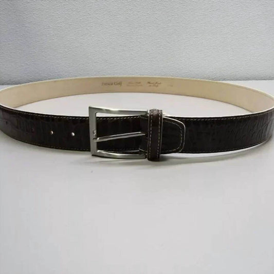 Fresco Golf - Men's Leather Alligator Embossed Belt - Rack Hunt -