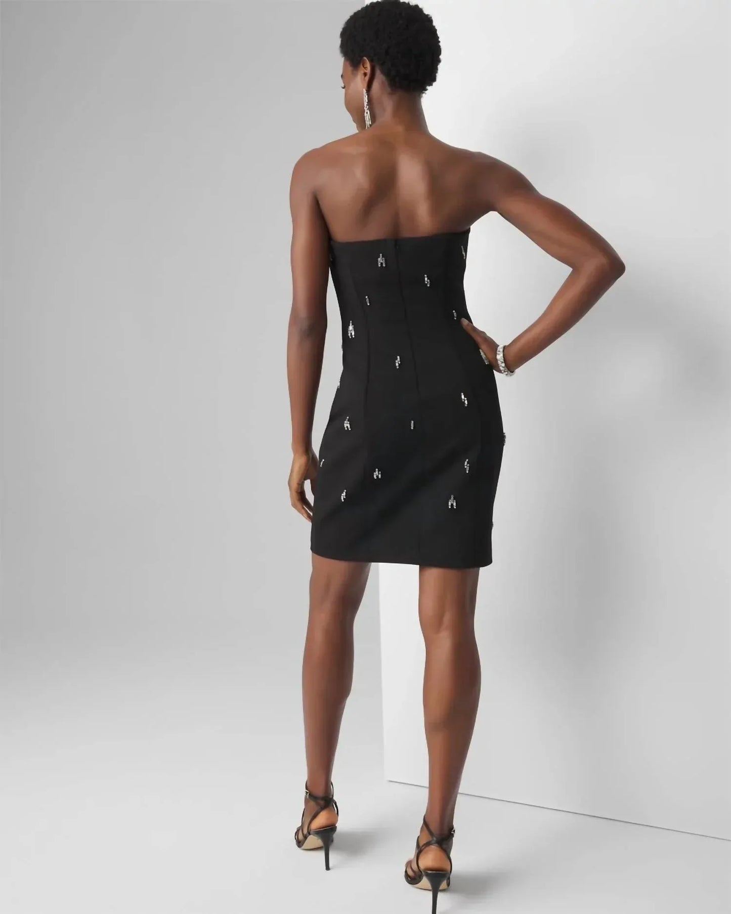 White House Black Market - Strapless Embellished Mini Dress - Rack Hunt