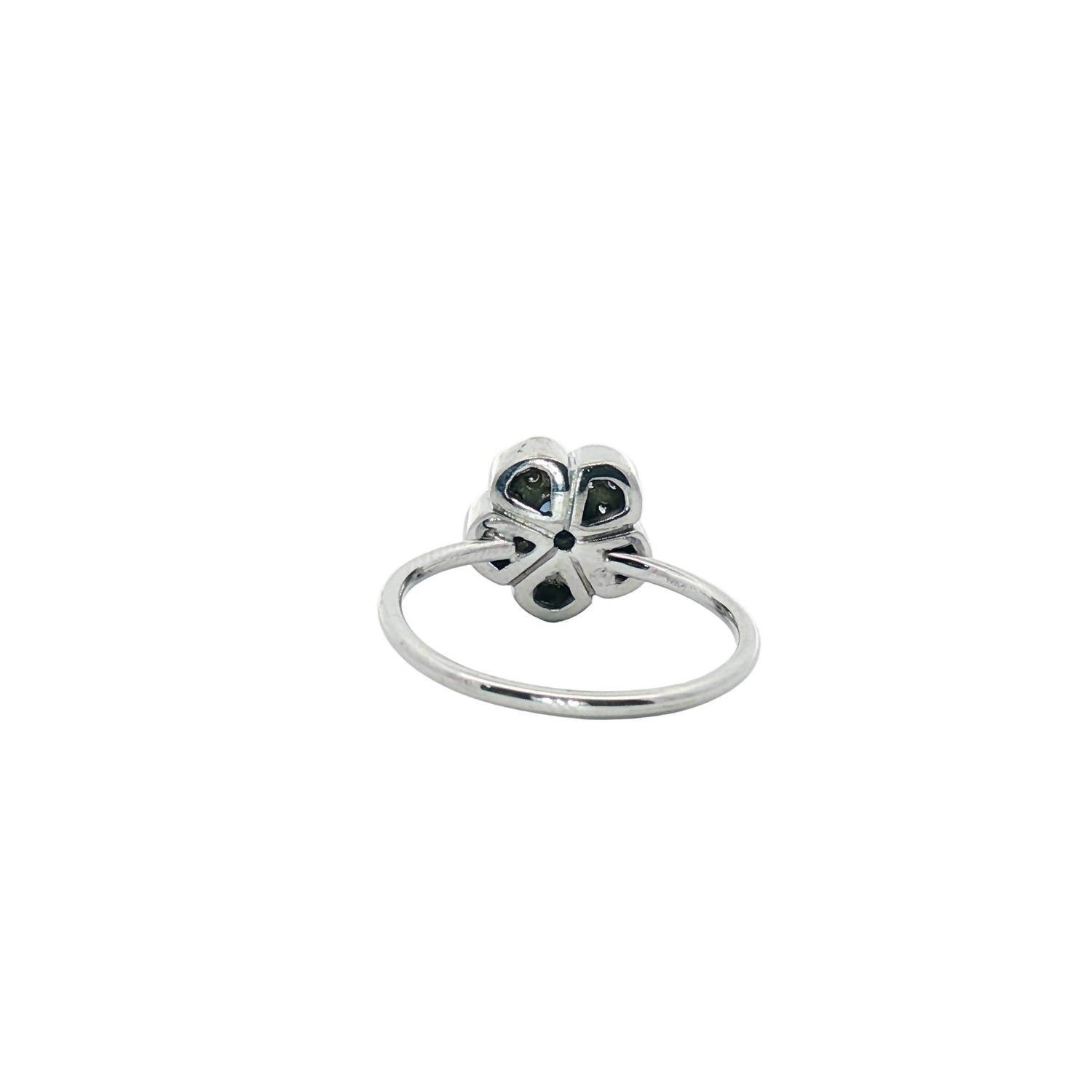 Normani - Women's Diamond And Sapphire Flower Ring - Rack Hunt -