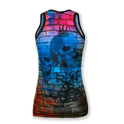 Women's Run Or Die Graffiti Singlet