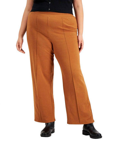 Women's Trendy Plus Size Fleece Wide-leg Pants
