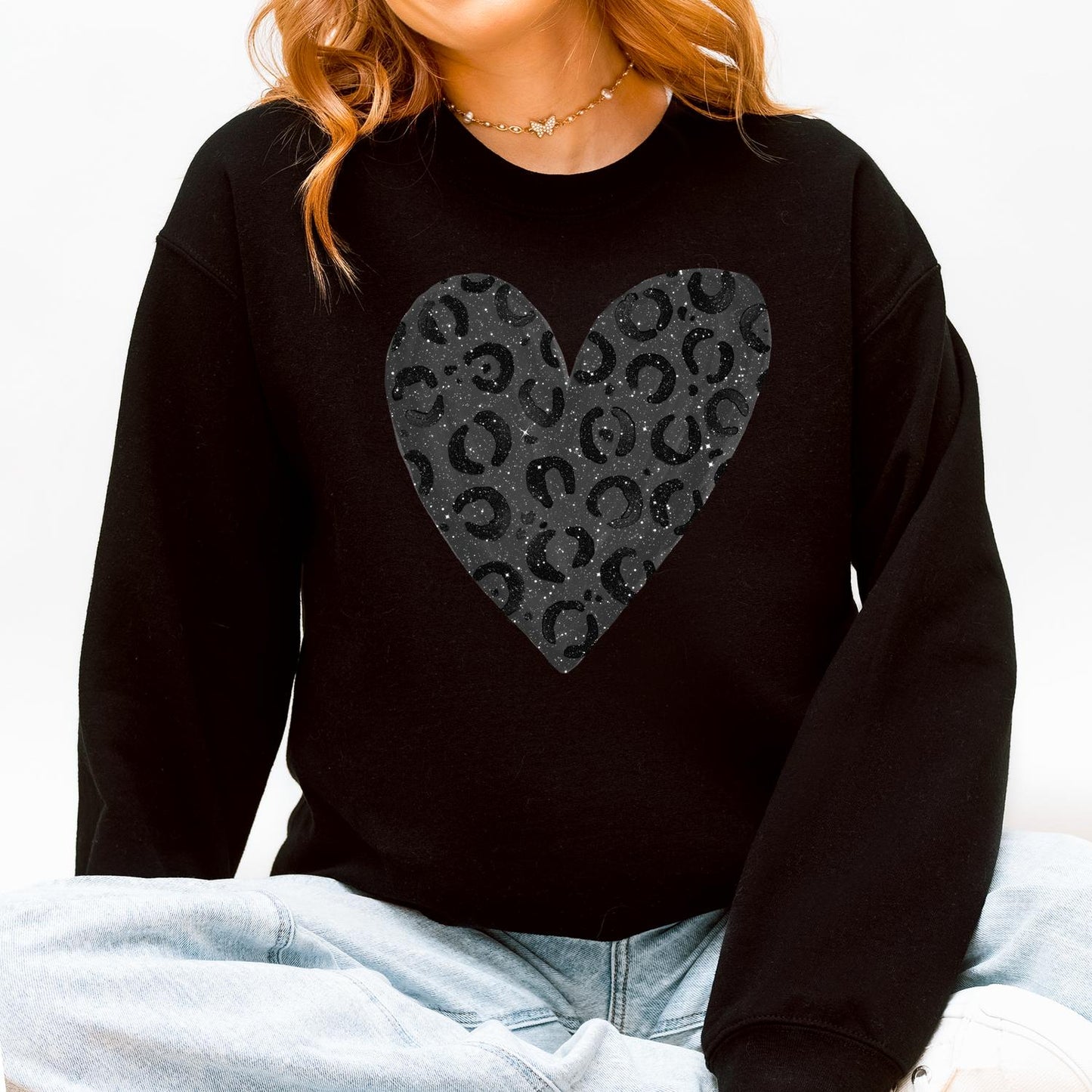 Leopard Print Valentine's Day Sweatshirt