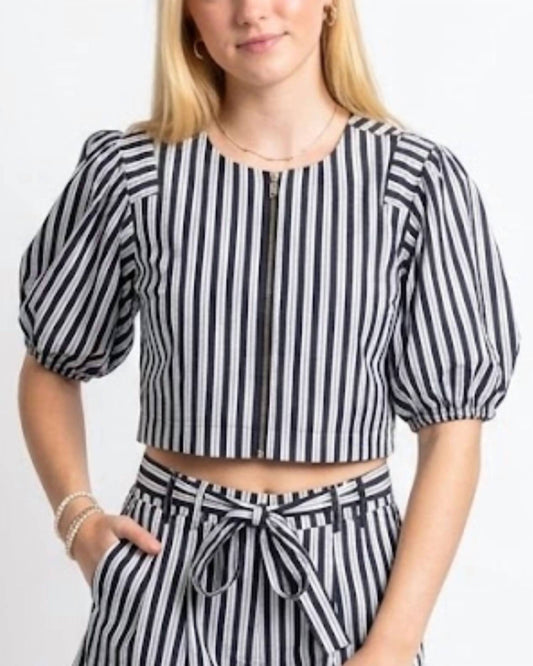 Eva V-neck Puff Sleeve Top