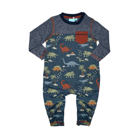 Boys Dino Pocket Romper