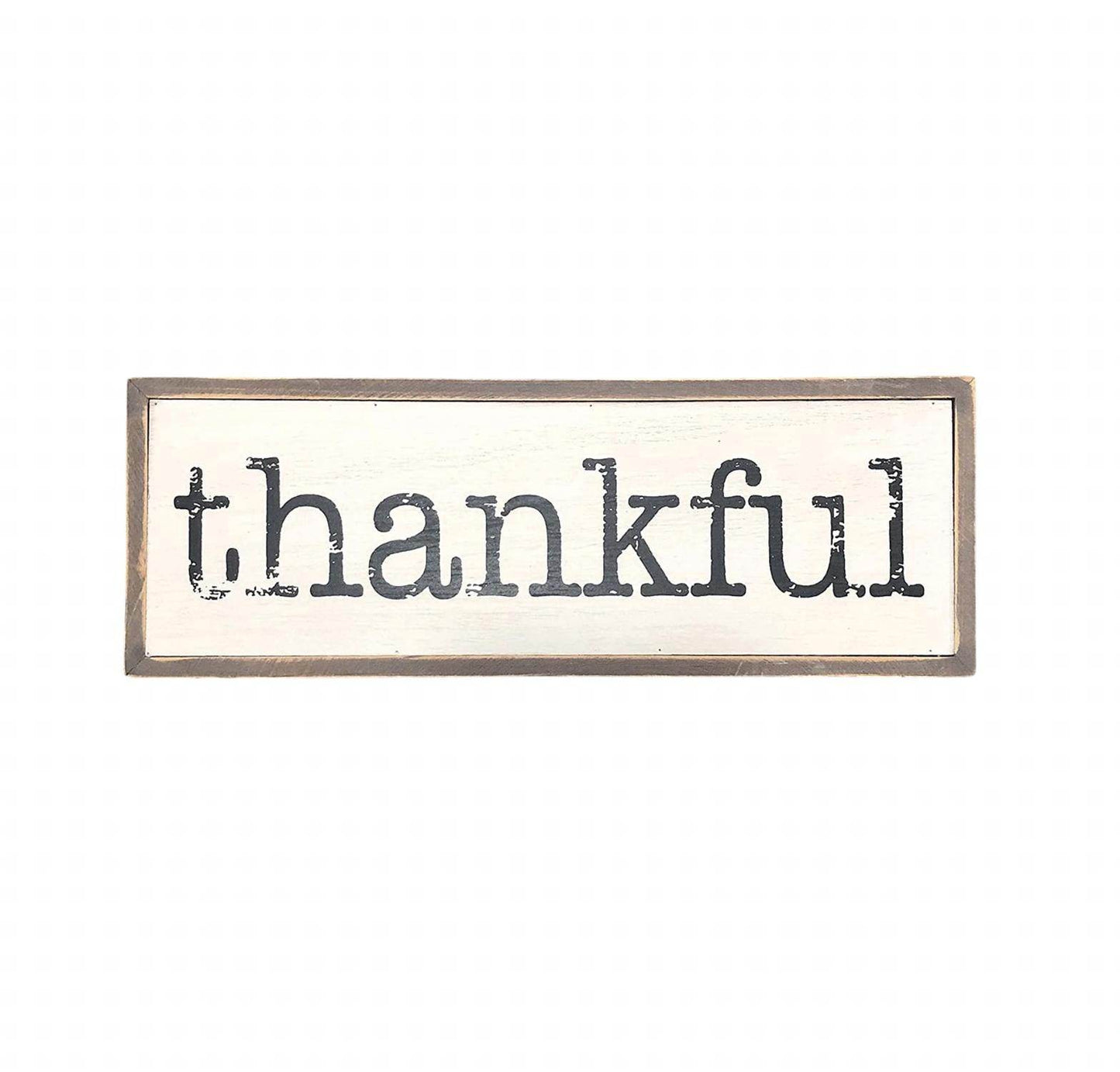 Col House Designs - Mini Thankful Block Sign Wooden Wall Decor - Rack Hunt -