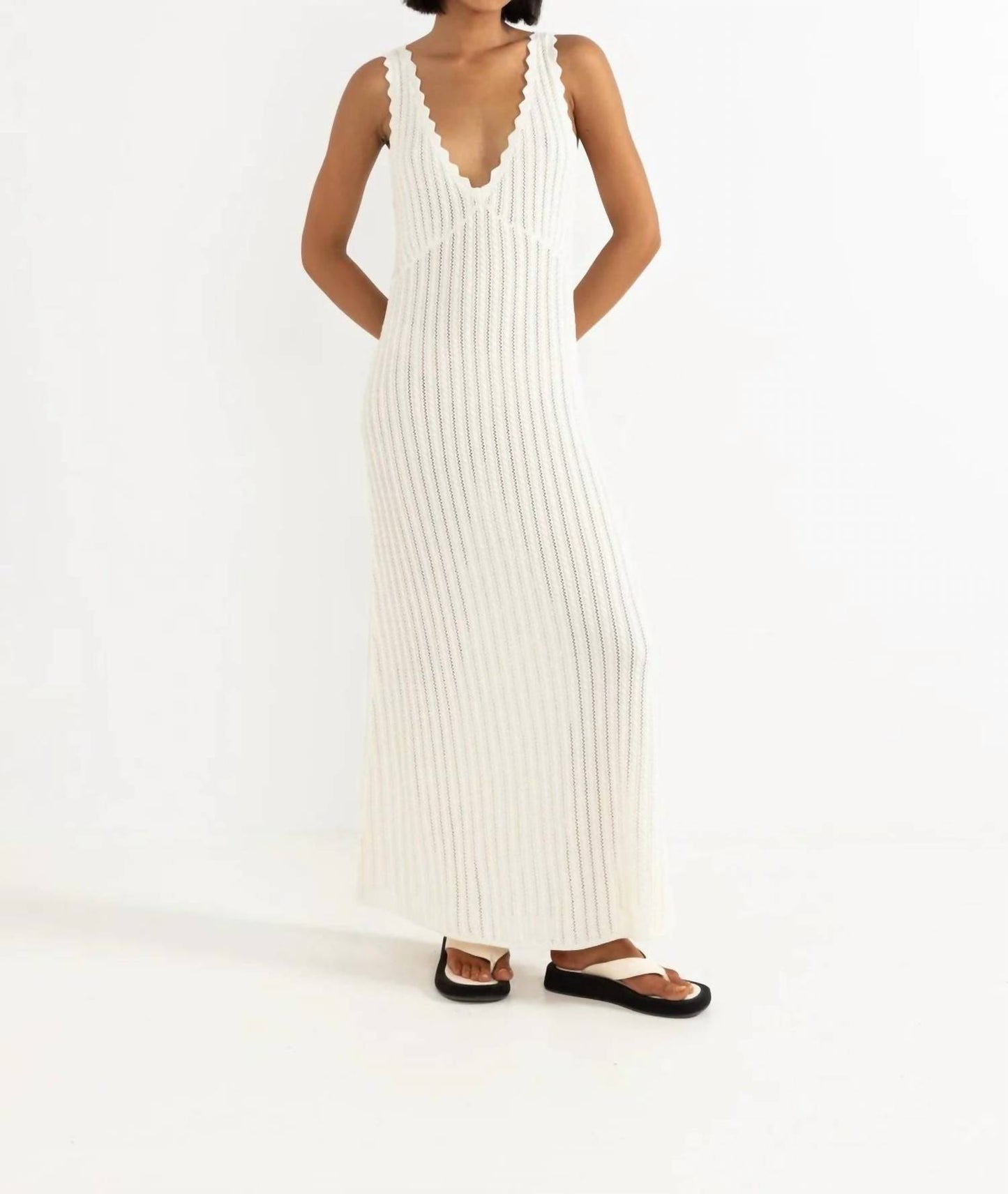 Scallop Knit Dress