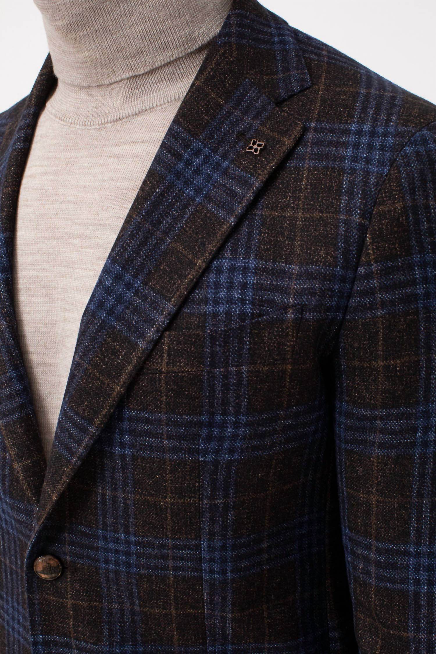 Jack Victor - Mcallen Brown Plaid Wool And Silk Blazer - Rack Hunt