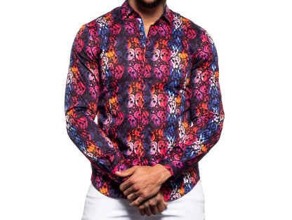 Floating Skulls Button Down Shirt