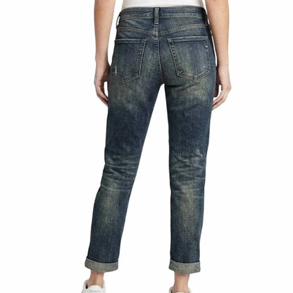 Women's Slim Boyfriend Mid Rise Jeans