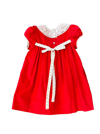 Kid's Bow Corduroy Dress