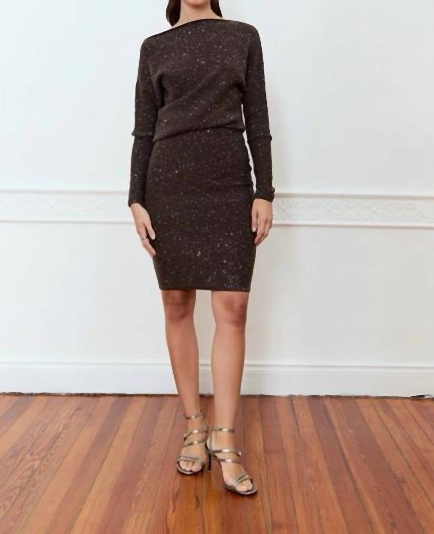 Daphne Knit Long Sleeve Mini Dress